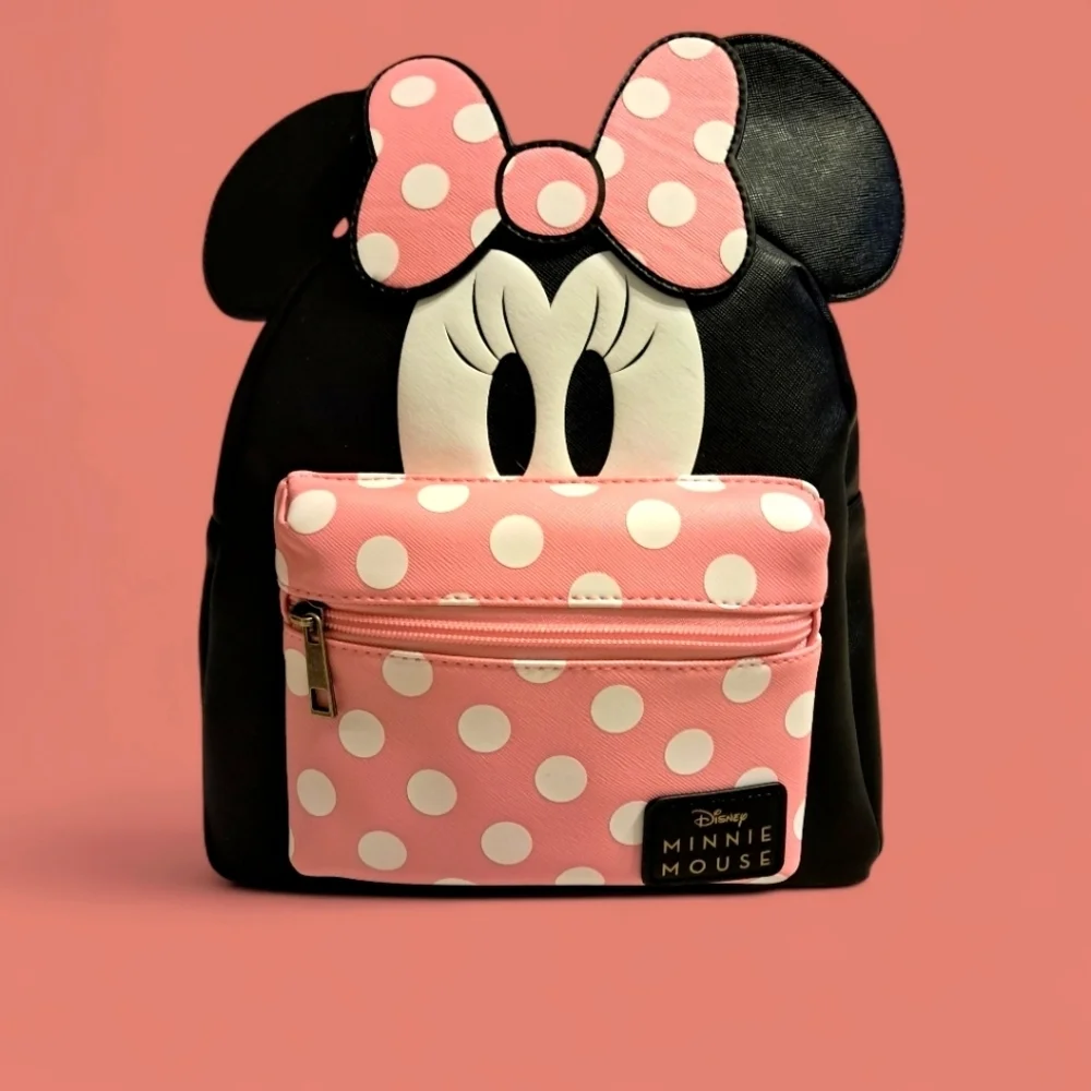 Disney Bioworld Minnie Mouse Polka Dot Backpack NWT